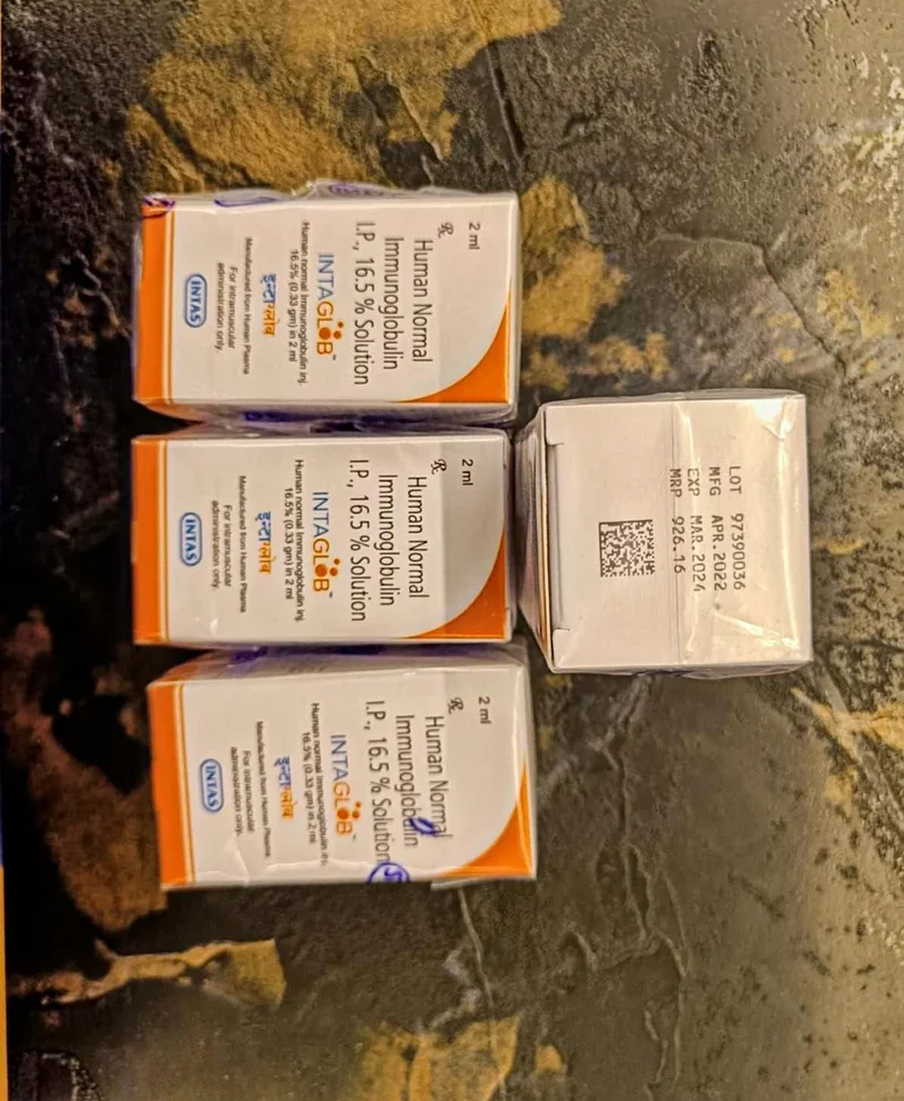 bharglob Human Normal Immunoglobulin (16.5% w/v) injection