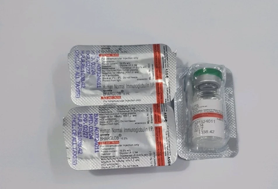 bharglob Human Normal Immunoglobulin (16.5% w/v) injection
