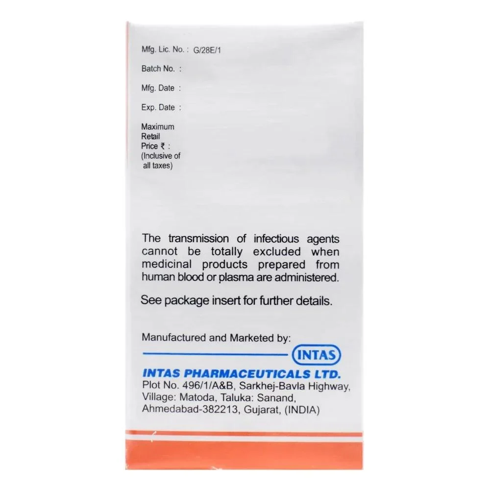 bharglob Human Normal Immunoglobulin (16.5% w/v) injection
